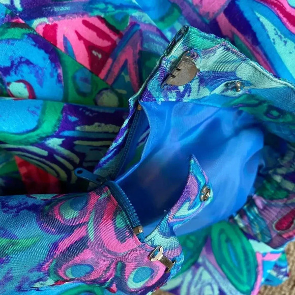 Anne Crimmins for Umi Collections Y2K 100% Silk Matching Blazer & Skirt Lady 12 - Picture 10 of 10